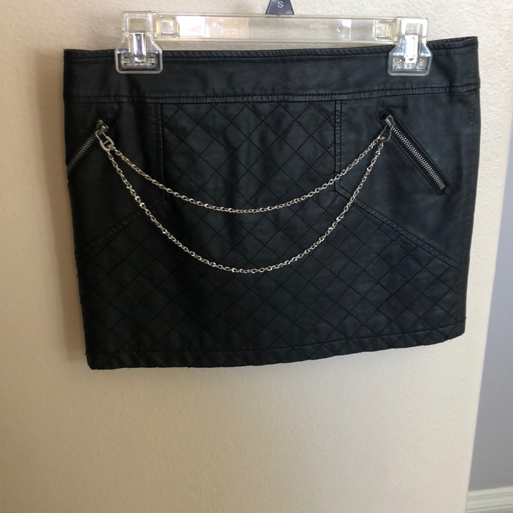 BCBG faux leather Mini skirt